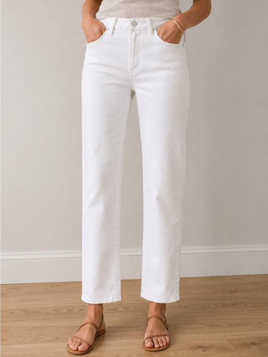 MOTHER Denim - MOTHER The Rider Straight-Leg Ankle High Rise Jeans in Fairest of Them All - 28